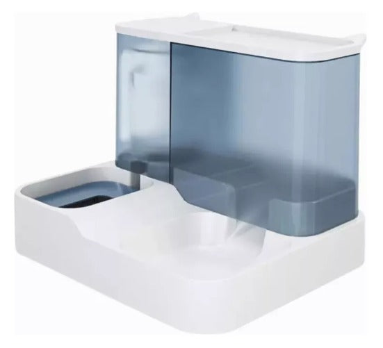 DISPENSADOR DOS EN UNO DE COMIDA AGUA PARA PERROS Y GATOS